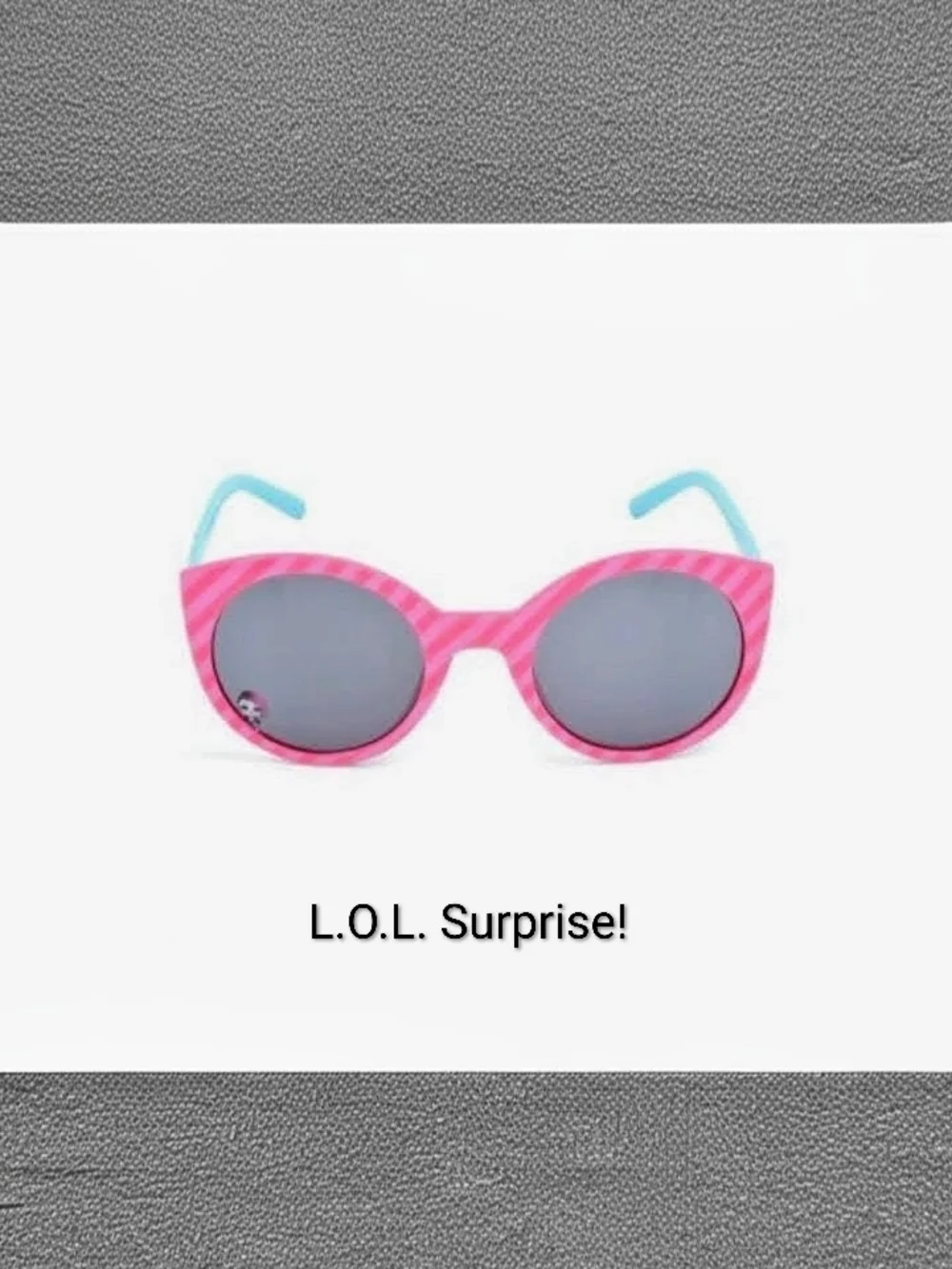 NWT L.O.L. Surprise! Pink Frame Sunglasses with Light Blue Temples